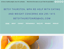 Tablet Screenshot of betsythurstonrd.com
